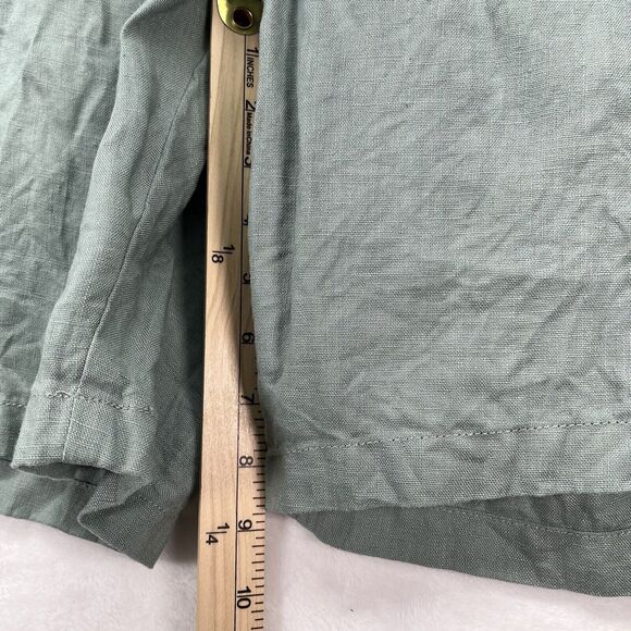 Trenery Linen Shorts Mens 40 Green Chino Lightweight Outdoor Coastal Beachy - Picture 5 of 10